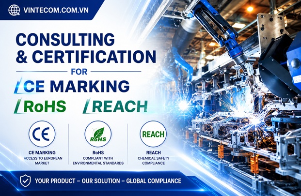 Tư vấn Chứng nhận CE marking, RoHS, Reach